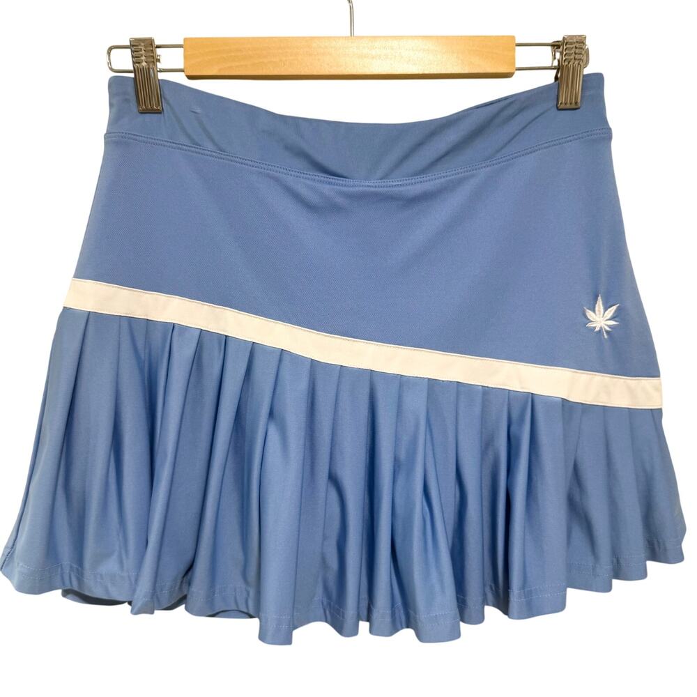 Boast Pleated Tennis Skort Sz. S Blue White Y2K Golf Skirt Preppy Coquette Twee - Picture 2 of 10